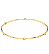 Skinny Diamond gold bangle bracelet 1/2 CTW